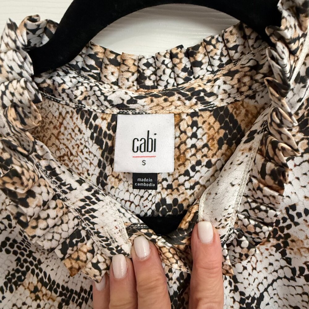 EUC Cabi Cobra Dress style 6759 size Small snakepront fabric w/belt - Picture 7 of 8